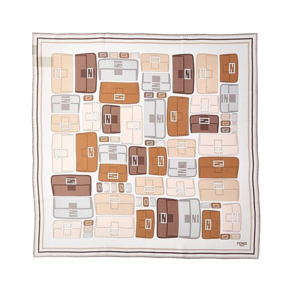 Fendi Baguette Foulard Silk Scarf
